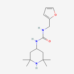 molecular formula C15H25N3O2 B4438811 N-(2-furylmethyl)-N'-(2,2,6,6-tetramethyl-4-piperidinyl)urea 