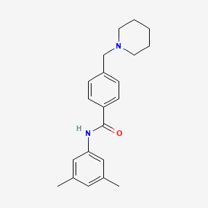 molecular formula C21H26N2O B4438837 N-(3,5-dimethylphenyl)-4-(1-piperidinylmethyl)benzamide 