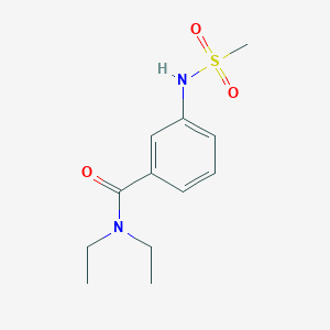 molecular formula C12H18N2O3S B4438888 N,N-diethyl-3-[(methylsulfonyl)amino]benzamide 