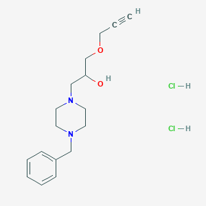 molecular formula C17H26Cl2N2O2 B4438889 1-(4-benzyl-1-piperazinyl)-3-(2-propyn-1-yloxy)-2-propanol dihydrochloride 