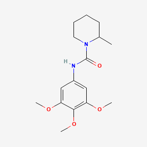 molecular formula C16H24N2O4 B4438910 2-methyl-N-(3,4,5-trimethoxyphenyl)-1-piperidinecarboxamide 