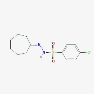 4-chloro-N'-cycloheptylidenebenzenesulfonohydrazide