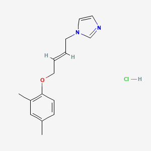 molecular formula C15H19ClN2O B4438921 1-[4-(2,4-dimethylphenoxy)but-2-en-1-yl]-1H-imidazole hydrochloride 