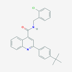 2-(4-tert-butylphenyl)-N-(2-chlorobenzyl)-4-quinolinecarboxamide