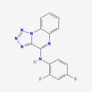 molecular formula C14H8F2N6 B4438991 N-(2,4-difluorophenyl)tetrazolo[1,5-a]quinoxalin-4-amine 