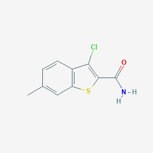 molecular formula C10H8ClNOS B443900 3-Chloro-6-methyl-1-benzothiophene-2-carboxamide CAS No. 34586-87-3