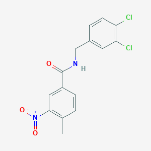 molecular formula C15H12Cl2N2O3 B443902 N-(3,4-dichlorobenzyl)-4-methyl-3-nitrobenzamide 