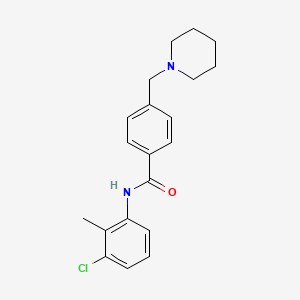 molecular formula C20H23ClN2O B4439061 N-(3-chloro-2-methylphenyl)-4-(1-piperidinylmethyl)benzamide 