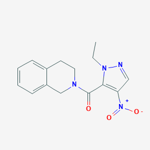 (3,4-Dihydro-1H-isoquinolin-2-yl)-(2-ethyl-4-nitro-2H-pyrazol-3-yl)-methanone