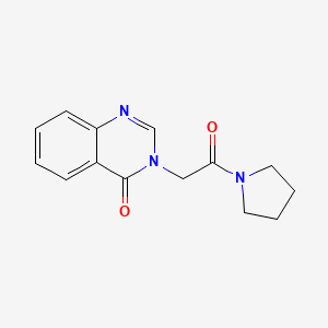molecular formula C14H15N3O2 B4439156 3-[2-oxo-2-(1-pyrrolidinyl)ethyl]-4(3H)-quinazolinone 