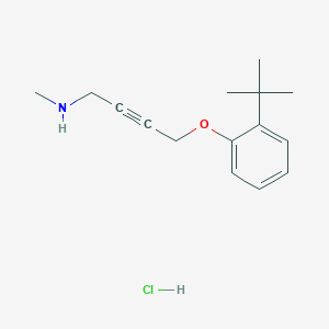 molecular formula C15H22ClNO B4439198 [4-(2-tert-butylphenoxy)but-2-yn-1-yl]methylamine hydrochloride 