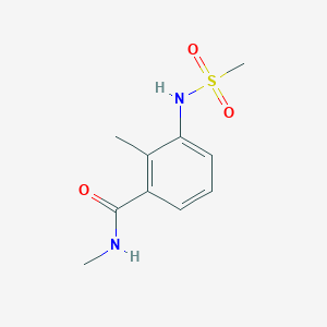 molecular formula C10H14N2O3S B4439203 N,2-dimethyl-3-[(methylsulfonyl)amino]benzamide 