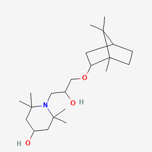 molecular formula C22H41NO3 B4439211 1-{2-hydroxy-3-[(1,7,7-trimethylbicyclo[2.2.1]hept-2-yl)oxy]propyl}-2,2,6,6-tetramethyl-4-piperidinol 