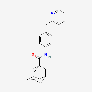 molecular formula C23H26N2O B4439236 N-[4-(2-pyridinylmethyl)phenyl]-1-adamantanecarboxamide 