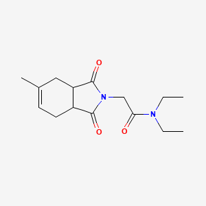 molecular formula C15H22N2O3 B4439259 N,N-diethyl-2-(5-methyl-1,3-dioxo-1,3,3a,4,7,7a-hexahydro-2H-isoindol-2-yl)acetamide 