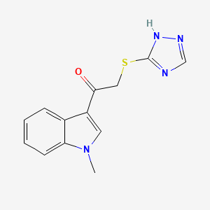 1-(1-methyl-1H-indol-3-yl)-2-(4H-1,2,4-triazol-3-ylthio)ethanone