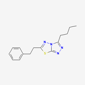 molecular formula C15H18N4S B4439278 3-butyl-6-(2-phenylethyl)[1,2,4]triazolo[3,4-b][1,3,4]thiadiazole 