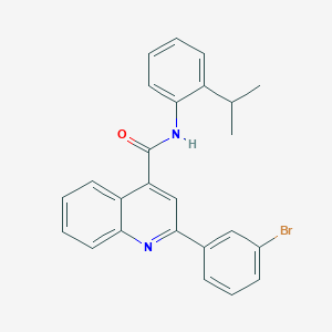 molecular formula C25H21BrN2O B443931 2-(3-bromophenyl)-N-(2-isopropylphenyl)-4-quinolinecarboxamide 