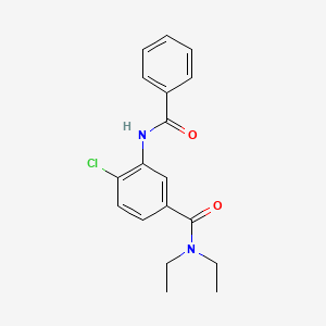 molecular formula C18H19ClN2O2 B4439339 3-(benzoylamino)-4-chloro-N,N-diethylbenzamide 