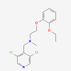 molecular formula C17H20Cl2N2O2 B4439342 N-[(3,5-dichloropyridin-4-yl)methyl]-2-(2-ethoxyphenoxy)-N-methylethanamine 