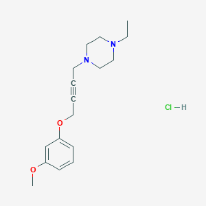 molecular formula C17H25ClN2O2 B4439396 1-ethyl-4-[4-(3-methoxyphenoxy)but-2-yn-1-yl]piperazine hydrochloride 