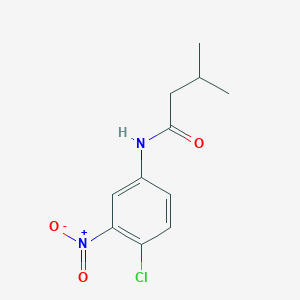 molecular formula C11H13ClN2O3 B443944 N-(4-chloro-3-nitrophenyl)-3-methylbutanamide 
