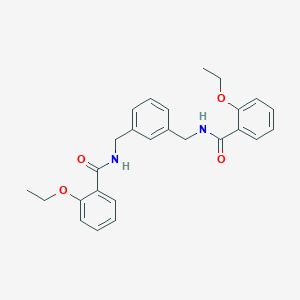molecular formula C26H28N2O4 B443945 2-ethoxy-N-(3-{[(2-ethoxybenzoyl)amino]methyl}benzyl)benzamide 
