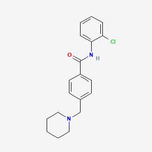 molecular formula C19H21ClN2O B4439458 N-(2-chlorophenyl)-4-(1-piperidinylmethyl)benzamide 