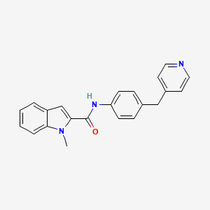 molecular formula C22H19N3O B4439466 1-methyl-N-[4-(4-pyridinylmethyl)phenyl]-1H-indole-2-carboxamide 