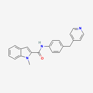 1-methyl-N-[4-(4-pyridinylmethyl)phenyl]-1H-indole-2-carboxamide