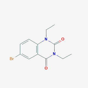 molecular formula C12H13BrN2O2 B4439479 6-bromo-1,3-diethyl-2,4(1H,3H)-quinazolinedione 