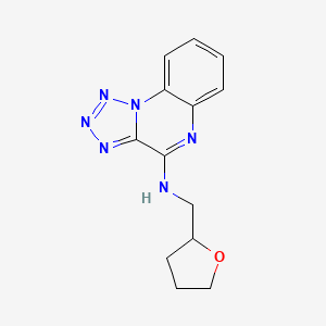molecular formula C13H14N6O B4439486 N-(tetrahydro-2-furanylmethyl)tetrazolo[1,5-a]quinoxalin-4-amine 