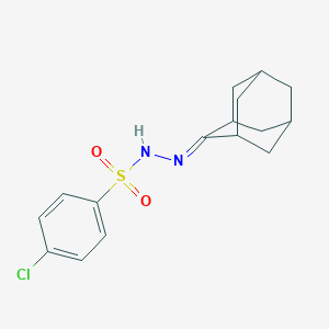 molecular formula C16H19ClN2O2S B443949 4-chloro-N'-tricyclo[3.3.1.1~3,7~]dec-2-ylidenebenzenesulfonohydrazide 