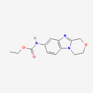 molecular formula C13H15N3O3 B4439511 ethyl 3,4-dihydro-1H-[1,4]oxazino[4,3-a]benzimidazol-8-ylcarbamate 