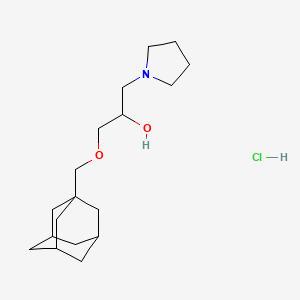 molecular formula C18H32ClNO2 B4439532 1-(1-adamantylmethoxy)-3-(1-pyrrolidinyl)-2-propanol hydrochloride 