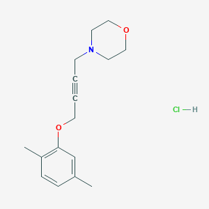 molecular formula C16H22ClNO2 B4439537 4-[4-(2,5-dimethylphenoxy)but-2-yn-1-yl]morpholine hydrochloride 