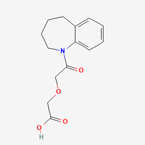 [2-oxo-2-(2,3,4,5-tetrahydro-1H-1-benzazepin-1-yl)ethoxy]acetic acid