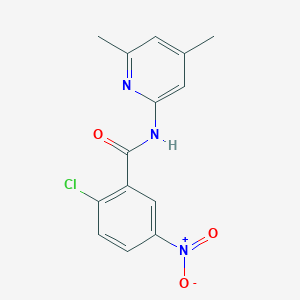 molecular formula C14H12ClN3O3 B443957 2-chloro-N-(4,6-dimethyl-2-pyridinyl)-5-nitrobenzamide 