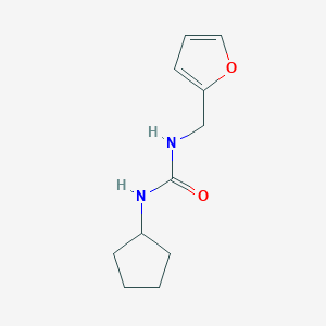 molecular formula C11H16N2O2 B4439589 N-cyclopentyl-N'-(2-furylmethyl)urea 