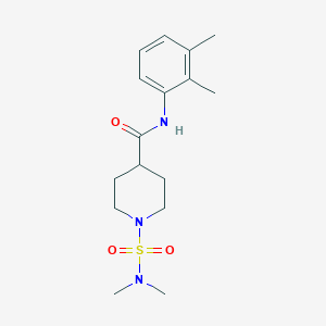 molecular formula C16H25N3O3S B4439594 1-[(dimethylamino)sulfonyl]-N-(2,3-dimethylphenyl)-4-piperidinecarboxamide 