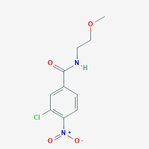 molecular formula C10H11ClN2O4 B443960 3-chloro-N-(2-methoxyethyl)-4-nitrobenzamide 