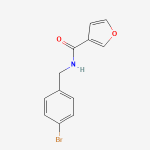 molecular formula C12H10BrNO2 B4439636 N-(4-bromobenzyl)-3-furamide 
