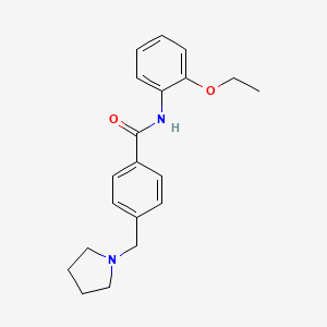 molecular formula C20H24N2O2 B4439653 N-(2-ethoxyphenyl)-4-(1-pyrrolidinylmethyl)benzamide 