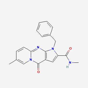 molecular formula C20H18N4O2 B4439661 1-benzyl-N,7-dimethyl-4-oxo-1,4-dihydropyrido[1,2-a]pyrrolo[2,3-d]pyrimidine-2-carboxamide 
