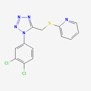2-({[1-(3,4-dichlorophenyl)-1H-tetrazol-5-yl]methyl}thio)pyridine