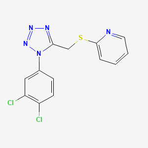 molecular formula C13H9Cl2N5S B4439684 2-({[1-(3,4-dichlorophenyl)-1H-tetrazol-5-yl]methyl}sulfanyl)pyridine 