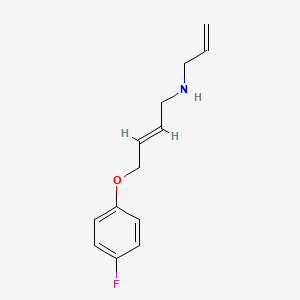 molecular formula C13H16FNO B4439686 N-allyl-4-(4-fluorophenoxy)-2-buten-1-amine 