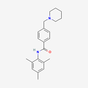 molecular formula C22H28N2O B4439689 N-mesityl-4-(1-piperidinylmethyl)benzamide 