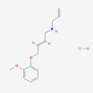 molecular formula C14H20ClNO2 B4439711 N-allyl-4-(2-methoxyphenoxy)but-2-en-1-amine hydrochloride 
