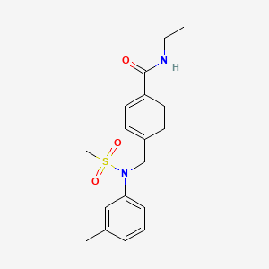 N-ethyl-4-{[(3-methylphenyl)(methylsulfonyl)amino]methyl}benzamide